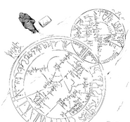 A reincarnation ritual circle as seen in The Daughter of Evil manga
