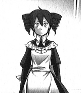 Chartette wearing her maid attire in the manga