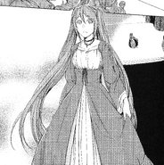 Michaeala dressed up for Keel's banquets in the manga