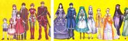 Character line up from the inside covers of The Daughter of Evil Schedule Book 2013