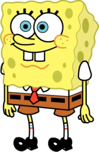 spongebob shy face
