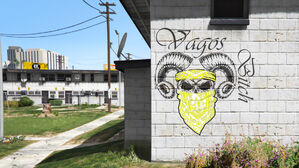 Dark green graffiti Los Santos Vagos (SprayTag7) [18665] - object