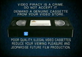 20th Century Fox Home Entertainment Illegal Video Cassettes (1997) (Version 1)