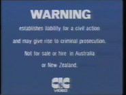 CIC Video Warning (1986) (S4)