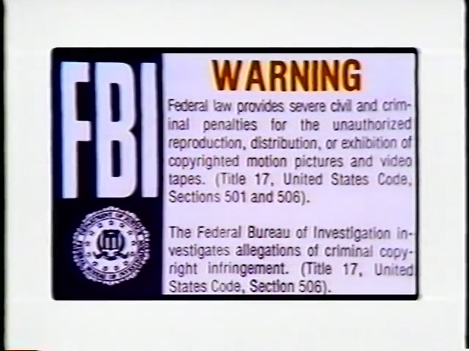 fbi movie copyright notice