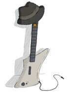 Drawn by TheArtist, for the first volume's release. Jordan's trilby and guitar controller.