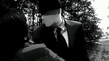 The Slender Man choking Pavel in "#29 Break On Through To The Other Side"