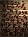 Several strange symbols.