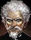 A wizened old man.