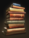 A stack of books.