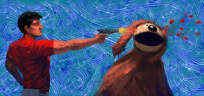 Bullet to rowlfs head