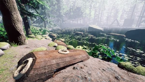 - x3 on a boat near the Lakeside Village