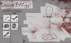 The custom effigy has the head effigy as its picture still