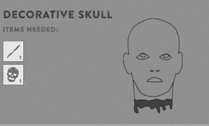 Decorative Skull as it appeared in the Survival Guide