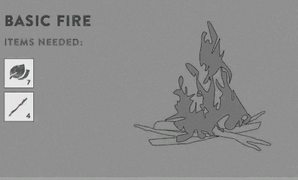 Basic Fire as it appeared in the Survival Guide