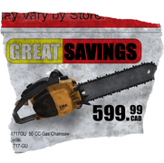 Chainsaw advertisement