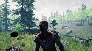 Cannibals staring at the bullet coming for his head