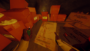 Old autospy report held in the players hand