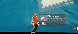 The Flare Gun in the inventory