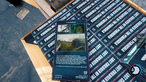 Close up of tapes in the box