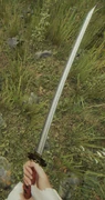 The Katana held by the player.