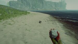 First pick up a small rock...