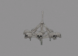 Bone Chandelier as it appears in the Survival Guide