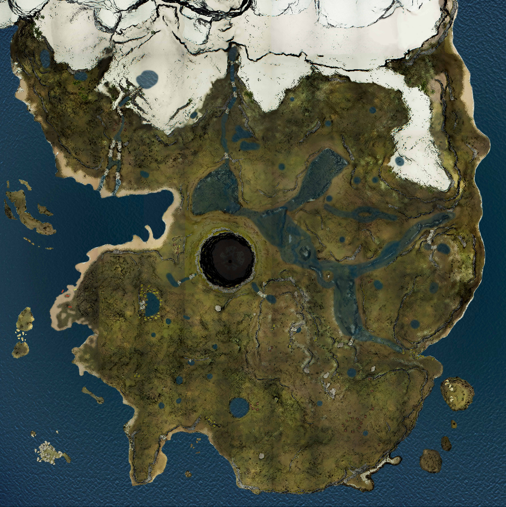 Sons of the Forest map, locations, & full map size