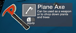 Plane Axe Official The Forest Wiki