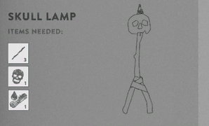 Skull Lamp as it appeared in the Survival Guide