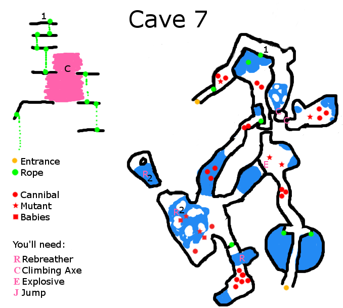 Cave 7 Chasm Cave North Sinkhole Cave South Official The Forest Wiki