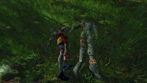 Painted cannibals usually follow a leader