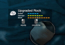 The Upgraded Rock as seen in the player's inventory.