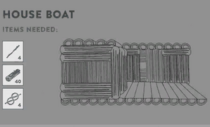 House boat as it appeared in the survival guide