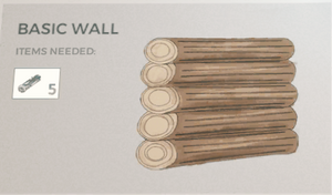 Basic Wall as it appears in the Survival Guide