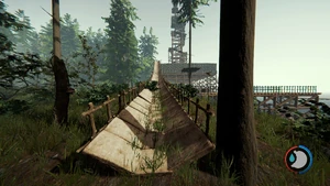 Chute for quick descent from a hill