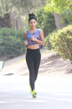 Bianca A. Santos jogging
