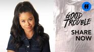 Good Trouble Cierra Ramirez and Dhruv Uday Singh on Workplace "Himitators" Freeform