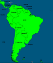 South America 2014 with Country names By RevanMapper