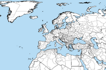 Europe with Greenland and subdivisions