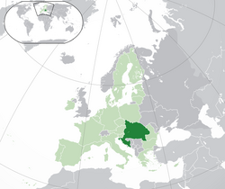 Location of Pannonia in Europe