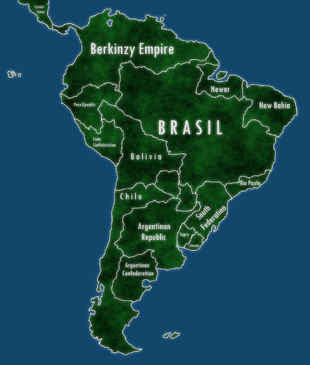 Alternate South America by Newer Mapping