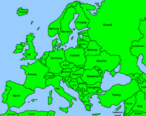 Basic Europe Map (Not Recommended.)