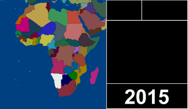 Map of Africa 2015 by Ceplio