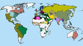 A high quality version of what the world was in 1800. Notes: Napoleon was invading Egypt, There werent enough colours for Africa and many southern and western islands are missing