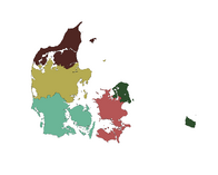 Denmark regions / Danmark regioner