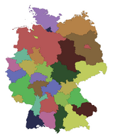 Germany government districts / Deutschland Regierungsbezirke