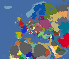 Map of Europe 1444 EU4