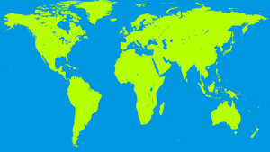 This is a blank world map - By Ultimate