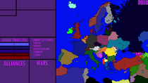 A Colored European Map (With Text Bar)